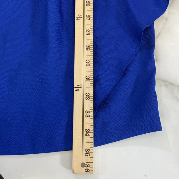 Julie Dillon Slip Dress Womens Size 2 Blue Ruffle Sleeveless Scoop Nightout Mini - Picture 13 of 14